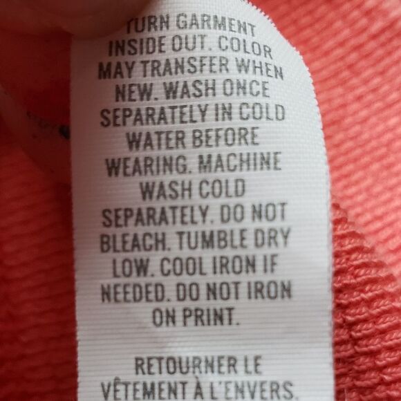 🔹️Aerie Coral "Super Shady" Thermal Knit Long Sleeve Top Small - Picture 10 of 10